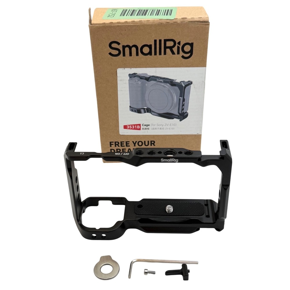 SmallRig 3531B Camera Cage for Sony ZV-E10 Black Aluminum Video Rig Accessory